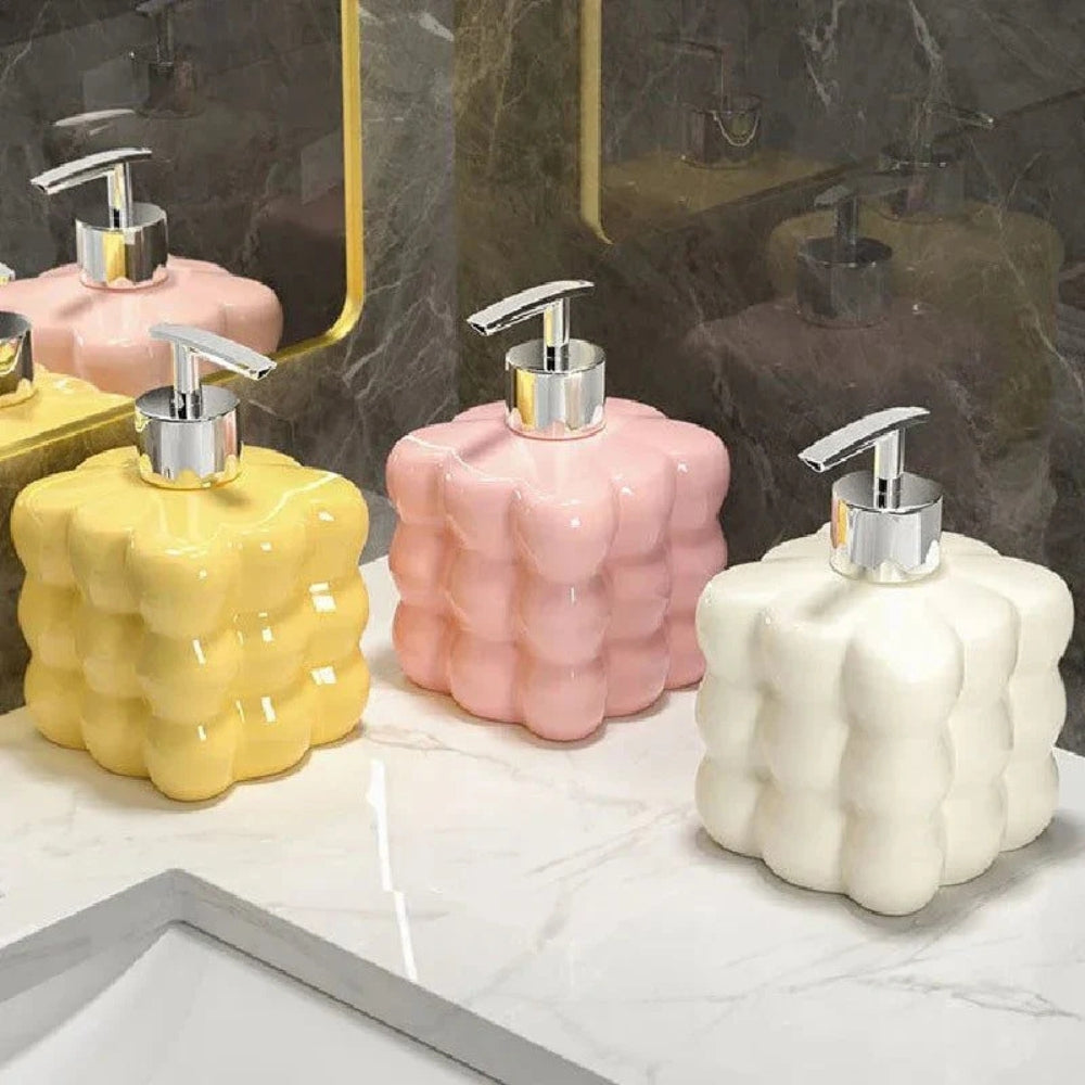 Puff Bubble Ceramic Soap Dispenser — main product photo