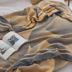 Muslin Reversible Cotton Blanket — lifestyle shot