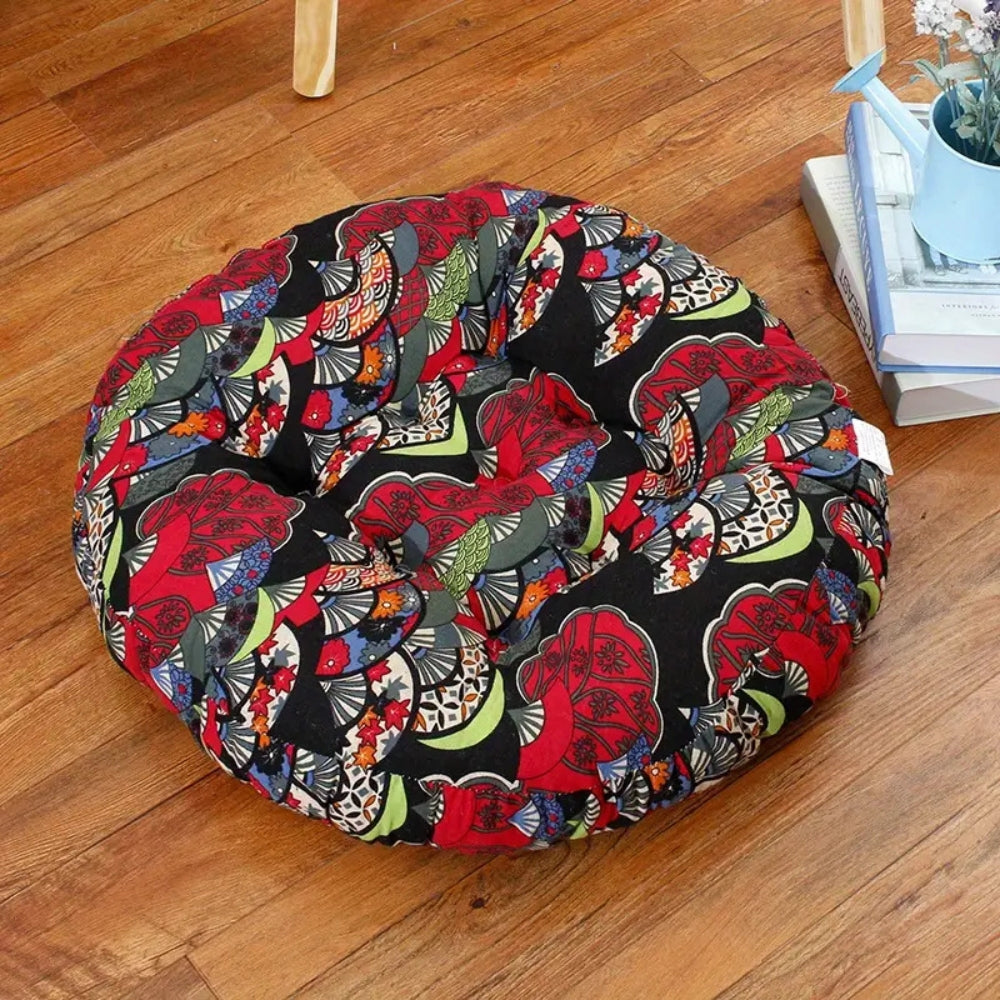 Round Boho Cushion Versatile Seating — product feature detail