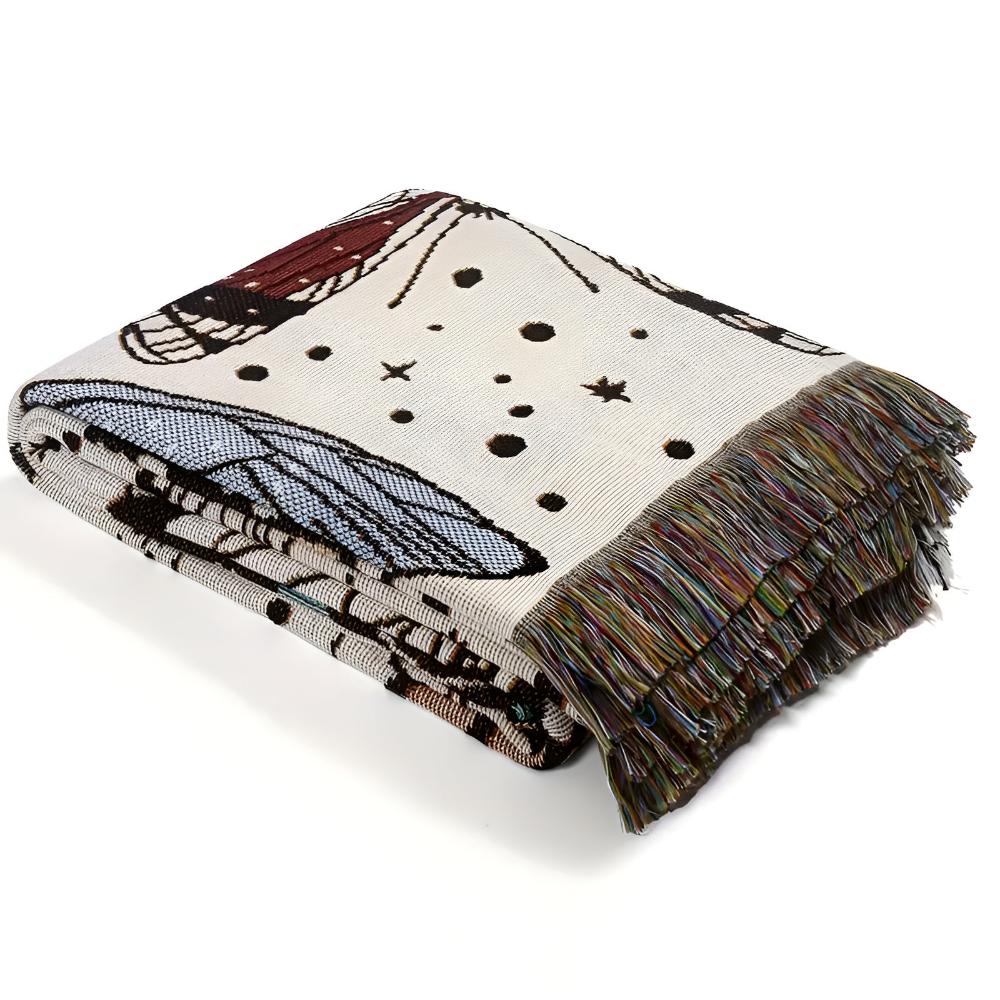 Butterfly Garden Blanket — alternate angle view