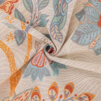 Vineyard Blossom Reversible Cotton Blanket — product close-up