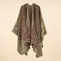 Baroque Pattern Warm Blanket Shawl — product close-up