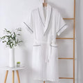 Summer Cotton Half Sleeves Bathrobe — alternate angle view