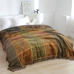 Mandala Tassel Throw Blanket — product detail view