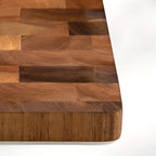 Checkerboard Wooden Cutting Board — product in use