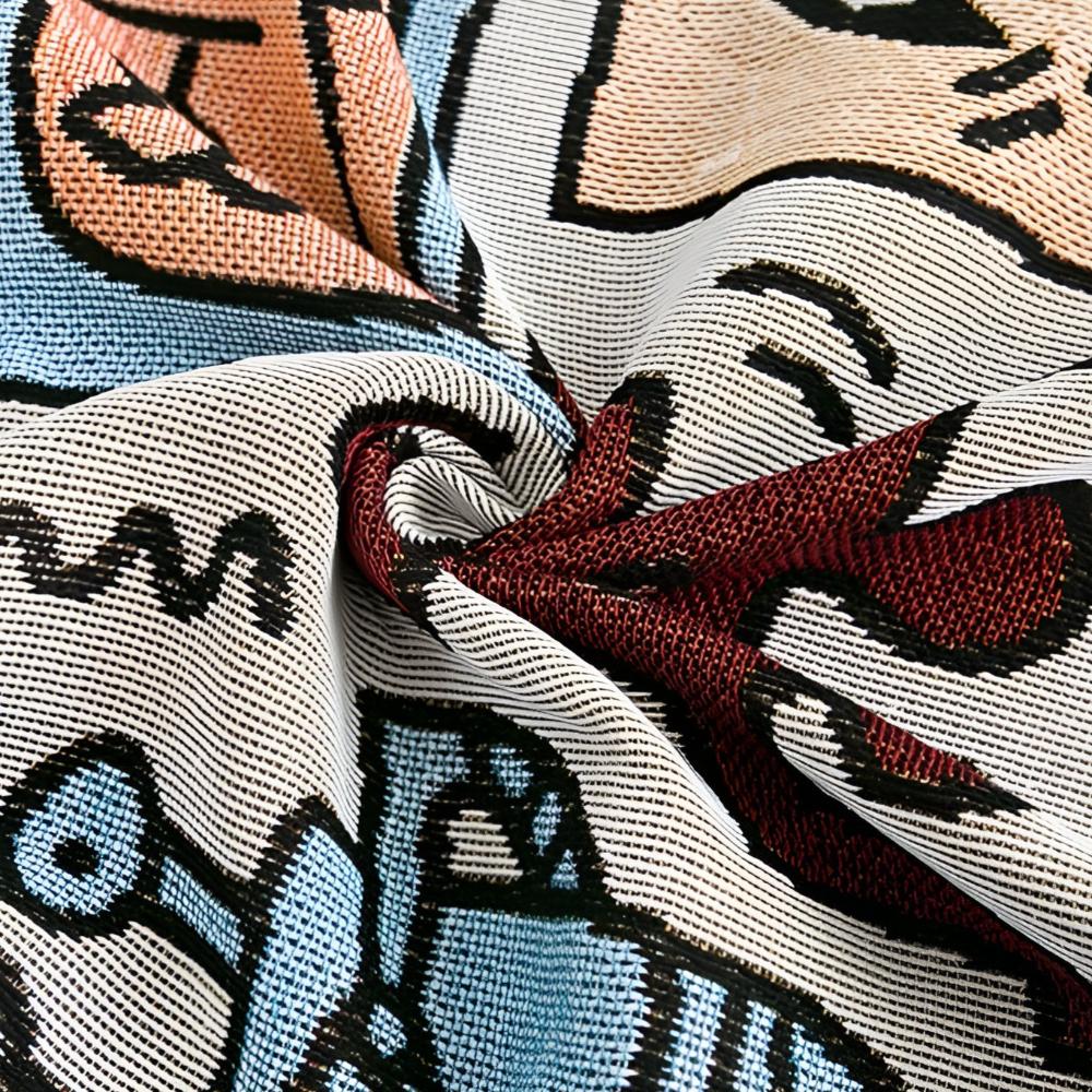 Bold Expressions Tassel Blanket — additional view