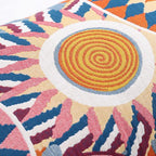 Nordic Sun Print Button Cotton Pillowcases (2pcs) — product close-up