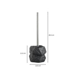 Retro Stone Ceramic Toilet Brush — size and scale reference