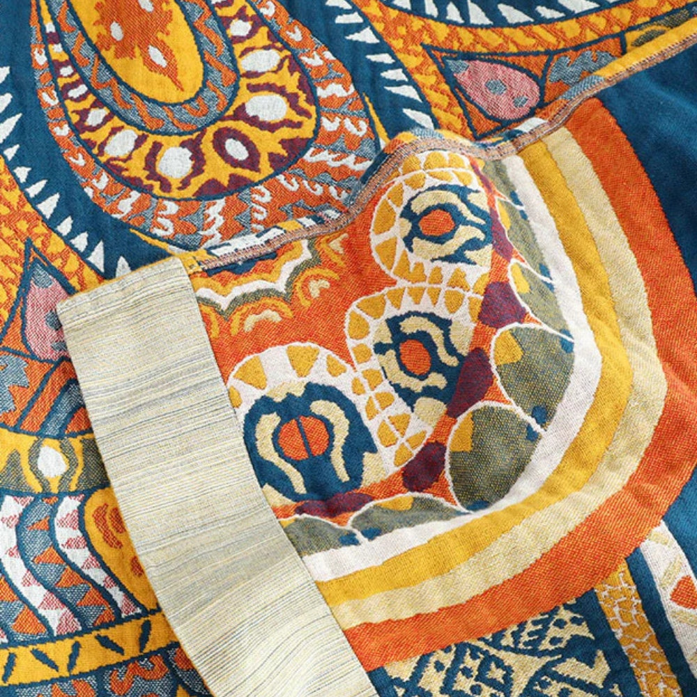 Golden Lotus Comfort Reversible Blanket — additional view