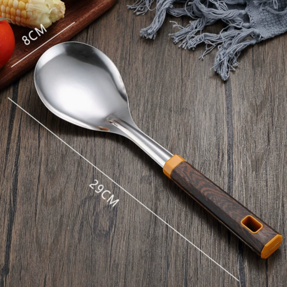 Wood Grain Stainless Steel Utensils — alternate angle view