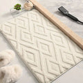 Diamond Jacquard Bath Mat — alternate angle view