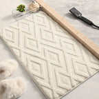 Diamond Jacquard Bath Mat — alternate angle view
