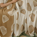 Rural Pumpkin Bamboo Fiber Blanket — product in use