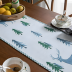 Festive Pine Tree Tassel Runner — product close-up