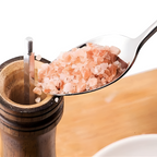 Rustic Oak Seasoning Grinder — product in use