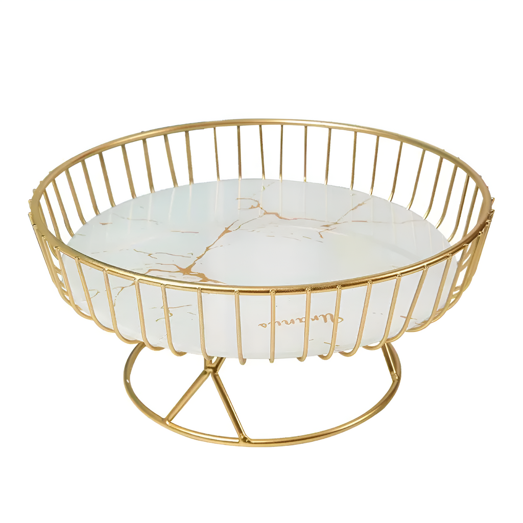Luxury Ceramic Marble Serving Tray — alternate angle view