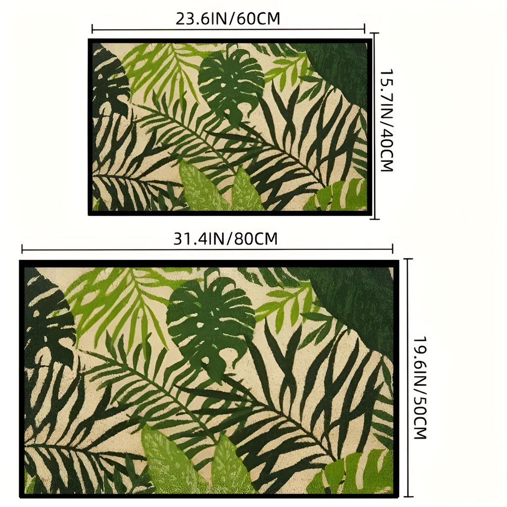Monstera Non-Slip Door Mat — alternate angle view