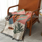 Jungle Leopard Patterned Throw Blanket — alternate angle view