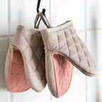 Silicone Quilted Heatproof Kitchen Mitts — product detail view