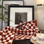 Retro Checkmate Cotton Towel — product detail view