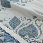 Lunara Floral Cotton Comfort Blanket — lifestyle shot