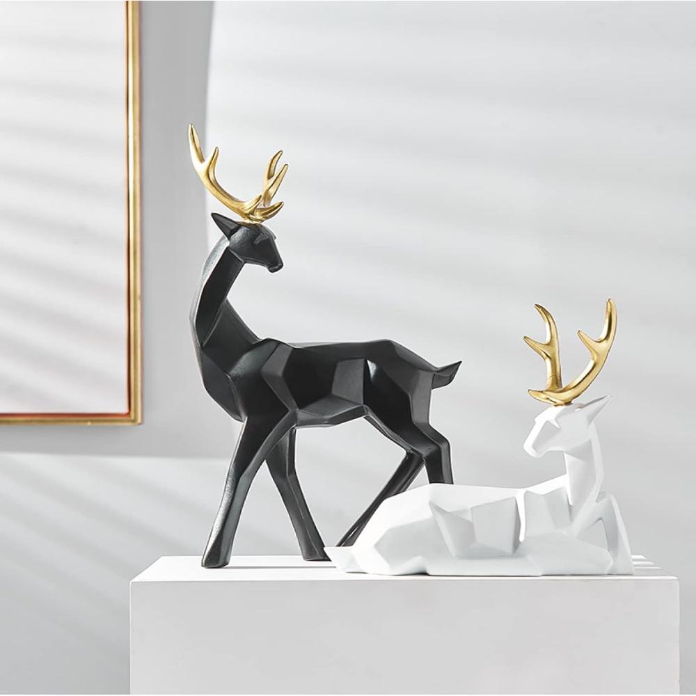Creative Geometric Deer Figurine — product detail view