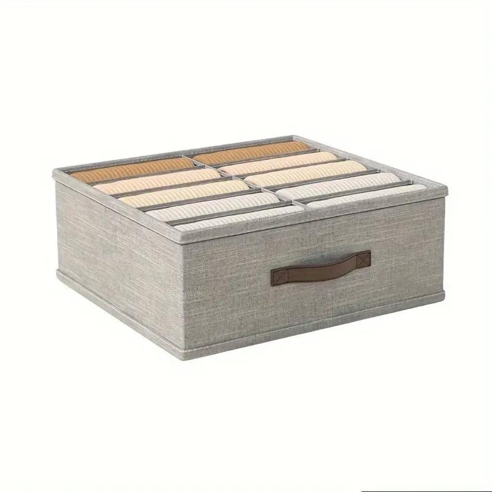 Modern Gray Linen Storage Container — additional view