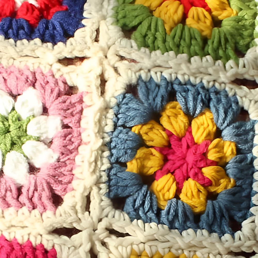 Floral Crochet Cushion Cover — lifestyle shot
