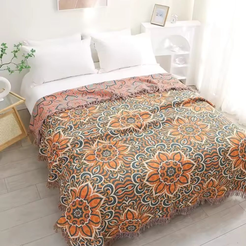 Sienna Sun Cotton Blanket — main product photo