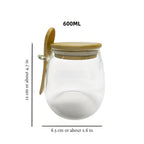 Nature's Pantry Glass Jar — material texture close-up