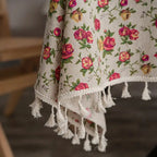 European Pastoral Small Floral Tablecloth — additional view