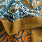 Boho Bloom Reversible Soft Quilt — product in use