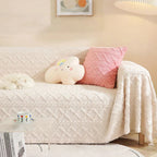 Snuggle Sherpa Sofa Cover — size and scale reference