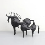 Black Stallion Metal Sculpture — lifestyle shot