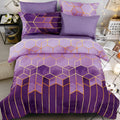 Golden Cosmo Hive | 3pcs Quilt Cover Sets — additional view