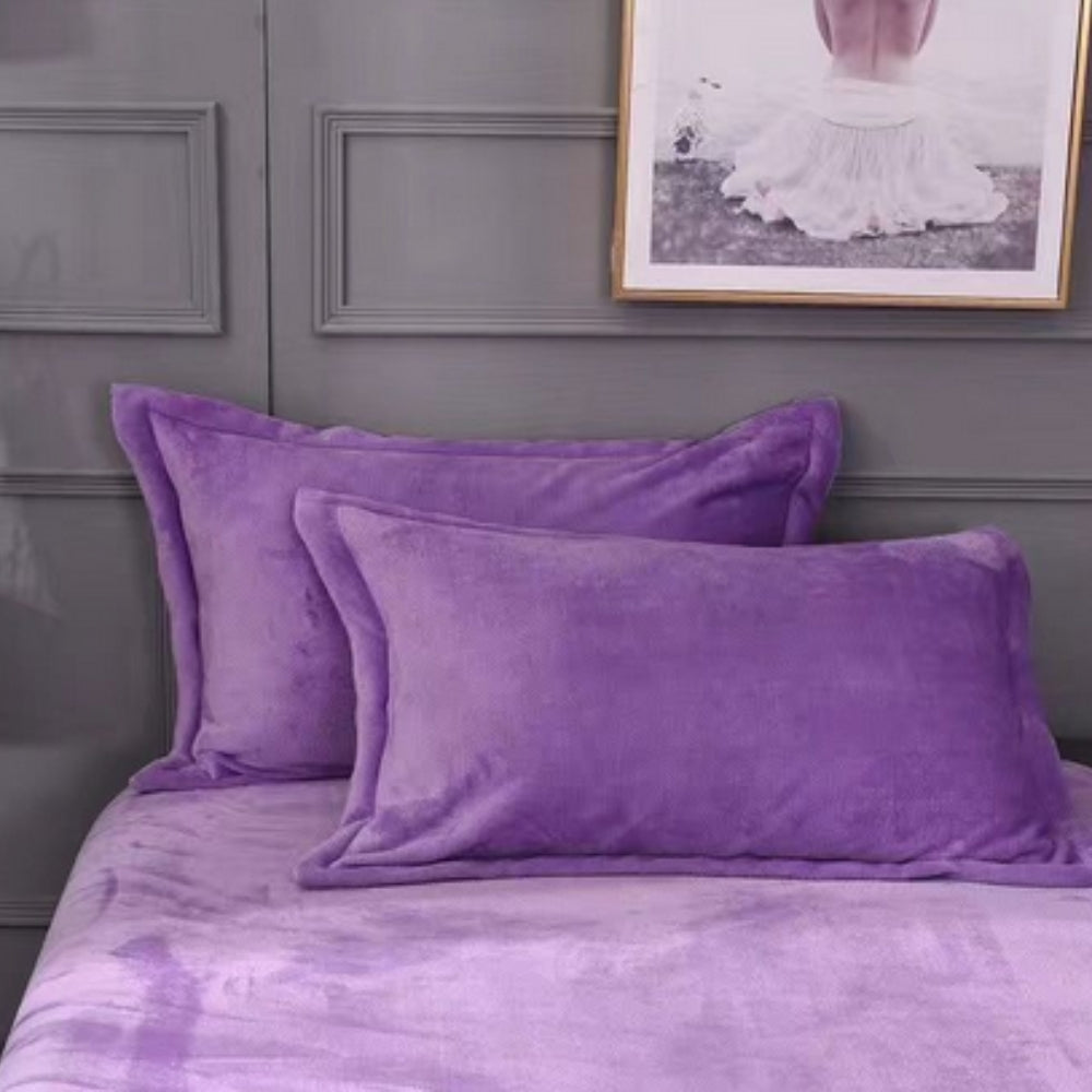 Fleece Comfort Pillow Covers — product feature detail