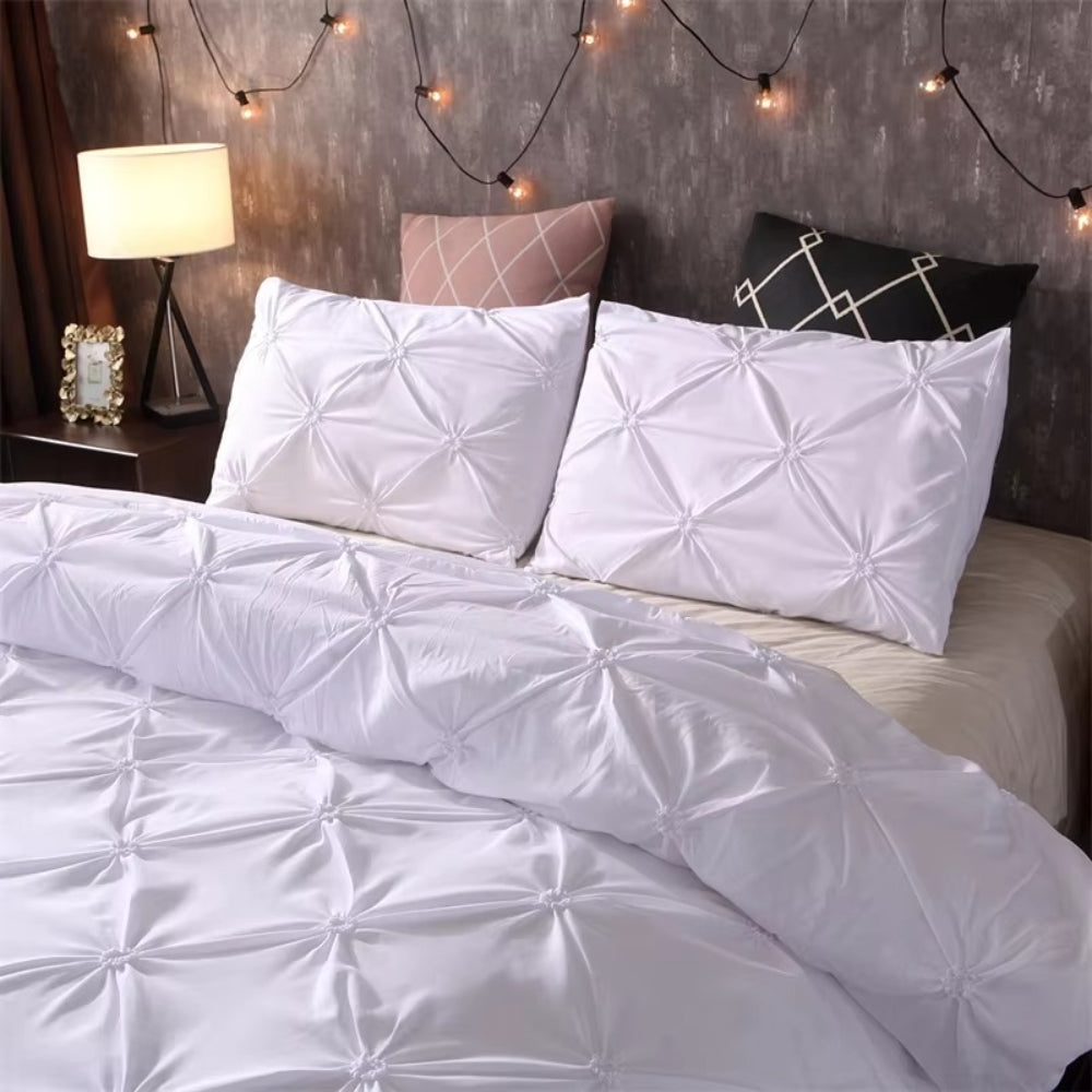 Airweave Pintuck | 3pcs Quilt Cover Set — lifestyle shot