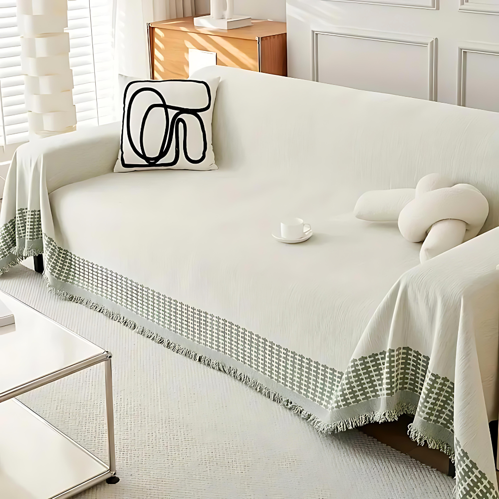 Serene Oasis Sofa Cover — product in use