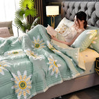 Sunny Daisy Dream Blanket — lifestyle shot