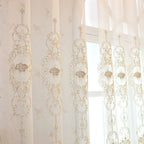 Elyvia Embroidered Classic Sheer Lace Curtain — product detail view