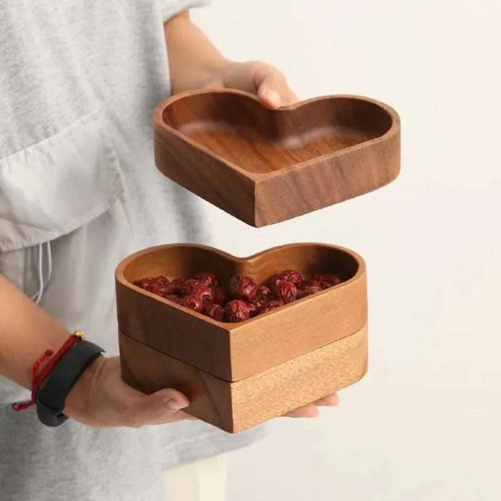 Rustic Heart Snack Tray Collection | 4pcs — product close-up
