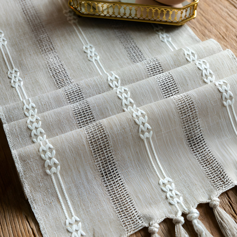 Tassel Whisper Table Runner — product feature detail