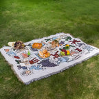 Bold Expressions Tassel Blanket — product feature detail