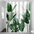 Tropical Monstera Leaves Shower Curtain — main product photo