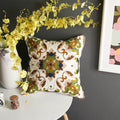 Fleur Classic Embroidery Square Sofa Cushion Cover — alternate angle view
