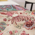 Blossom Weave Flora Tassel Blanket — lifestyle shot