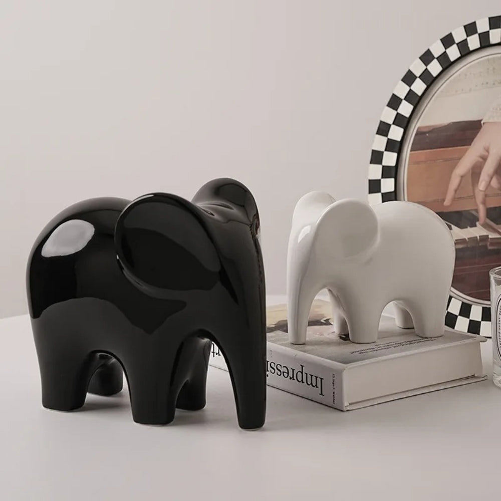 Glossy Modern Elephant Figurine — main product photo