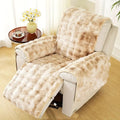 Velvet Plush Recliner Sofa Cover — lifestyle shot