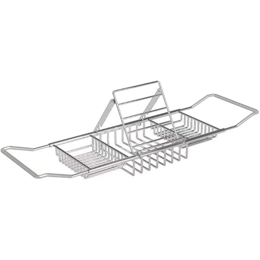 Adjustable Stainless Steel Bathtub Caddy Tray — size and scale reference