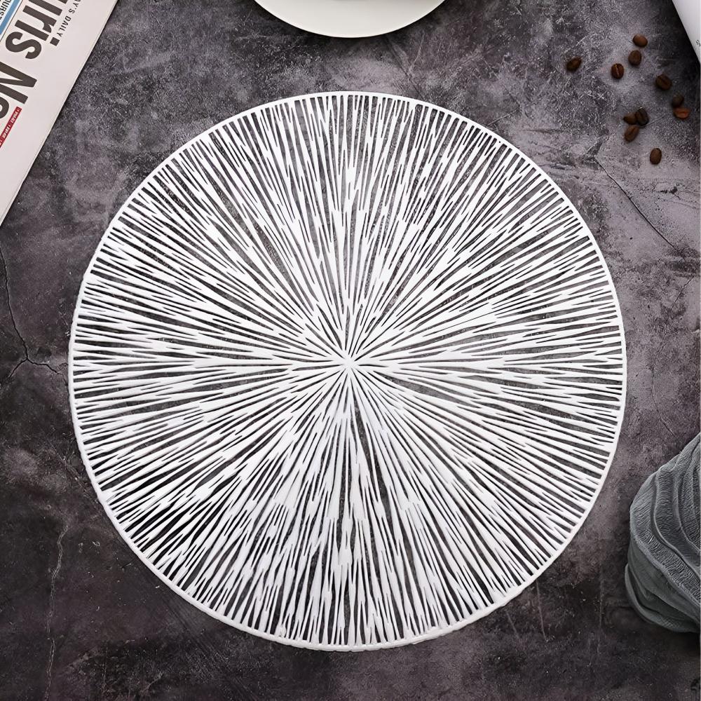 Firework Metallic Table Mat — alternate angle view